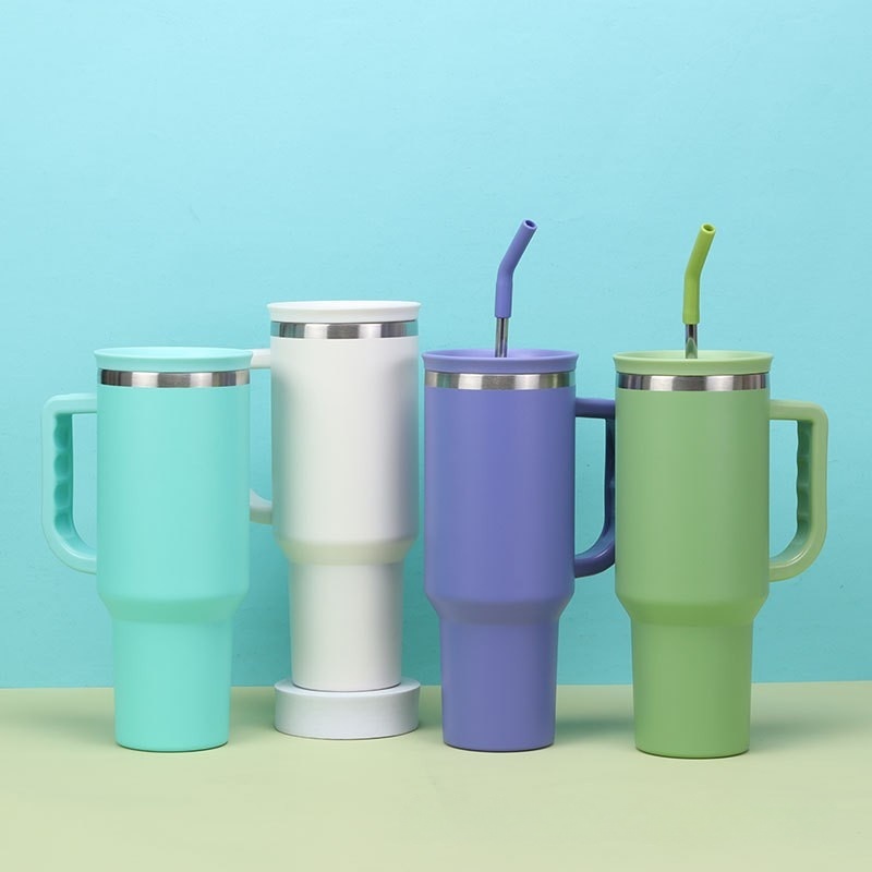 vacuum tumbler with handle