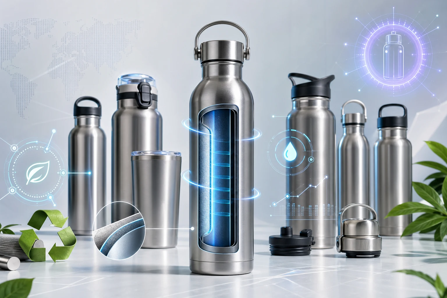 Premium insulated bottle technology trends in 2025